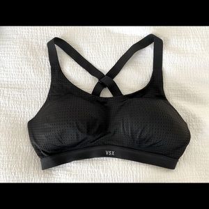 Black high impact sports bra